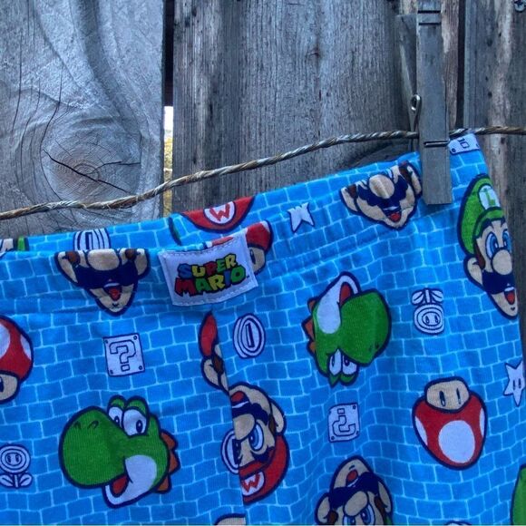 Super Mario Boys 4-Piece Cotton Pajama Set, Size 10 - Picture 3 of 11
